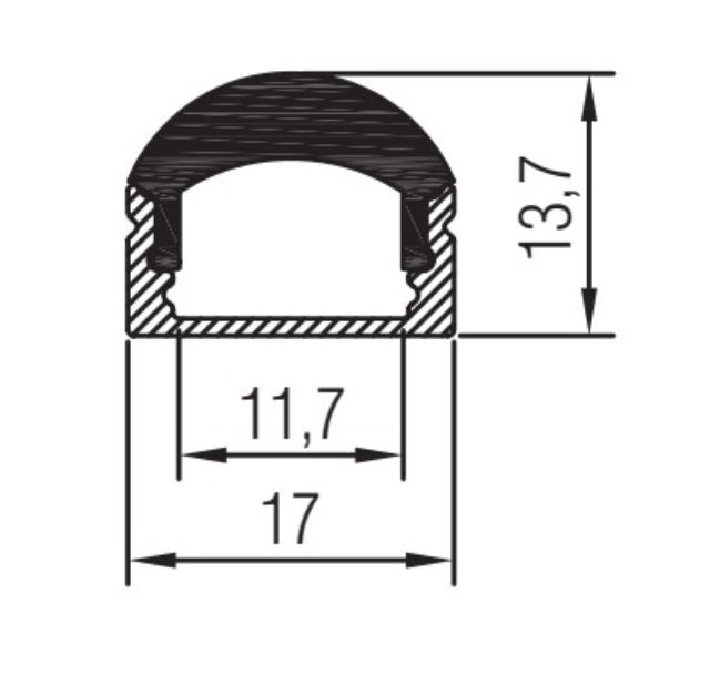 F-Line R 17.0 x 13.7mm Skizze