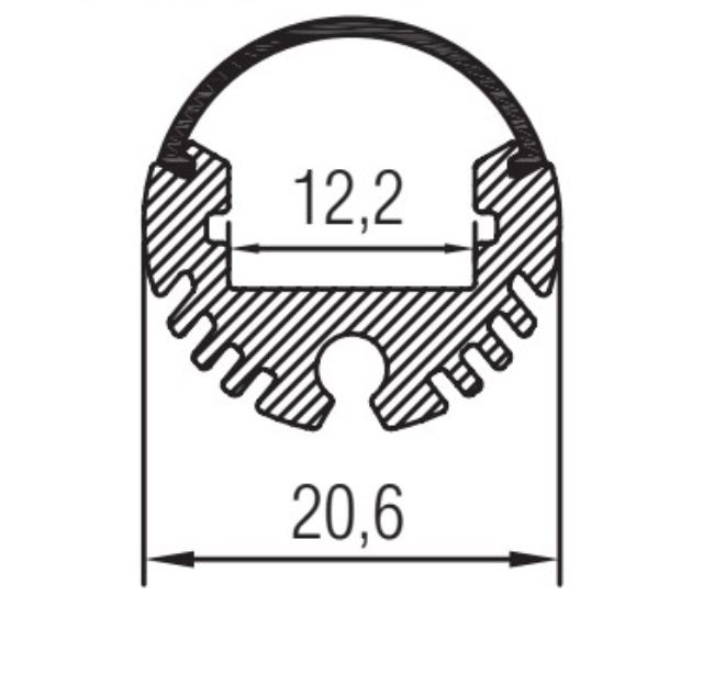 P-Line 20.6mm Skizze