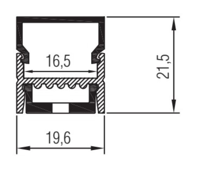 S-Line 19.6 x 21.5mm D Skizze