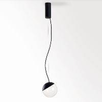 GIBBO black with bowl glass clear