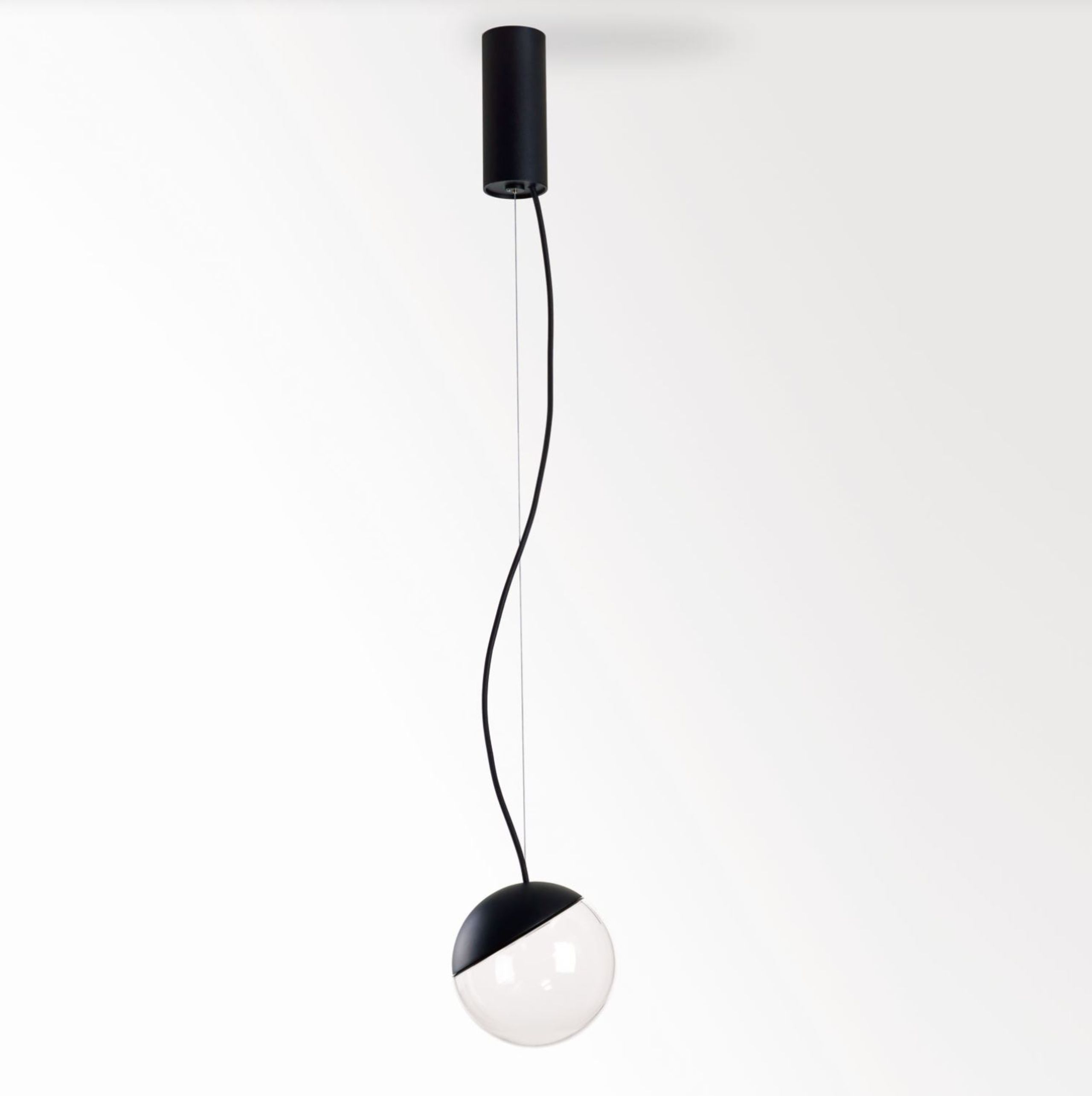 GIBBO black with bowl glass clear