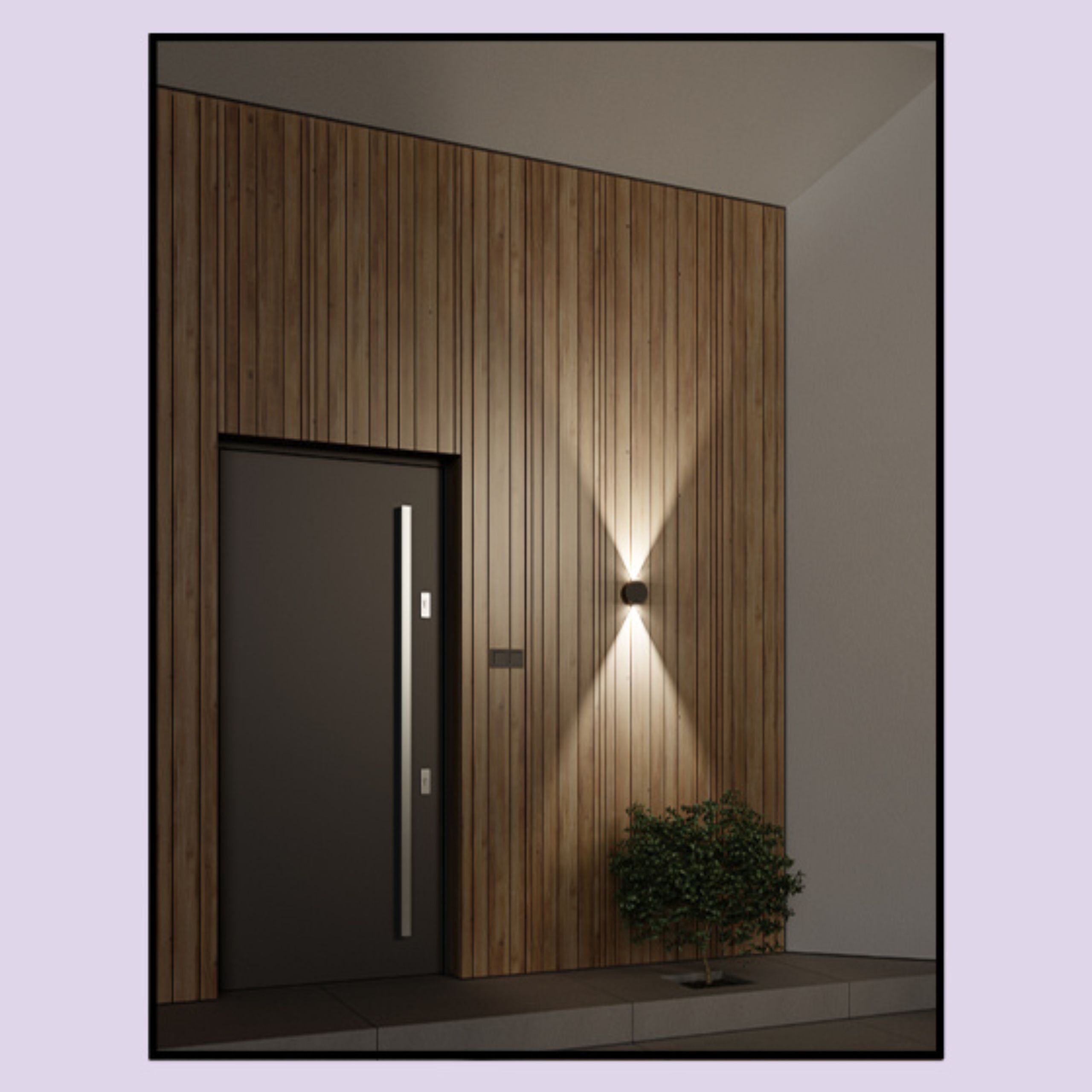 LEDPOINT round up&down exterior wall mood 01