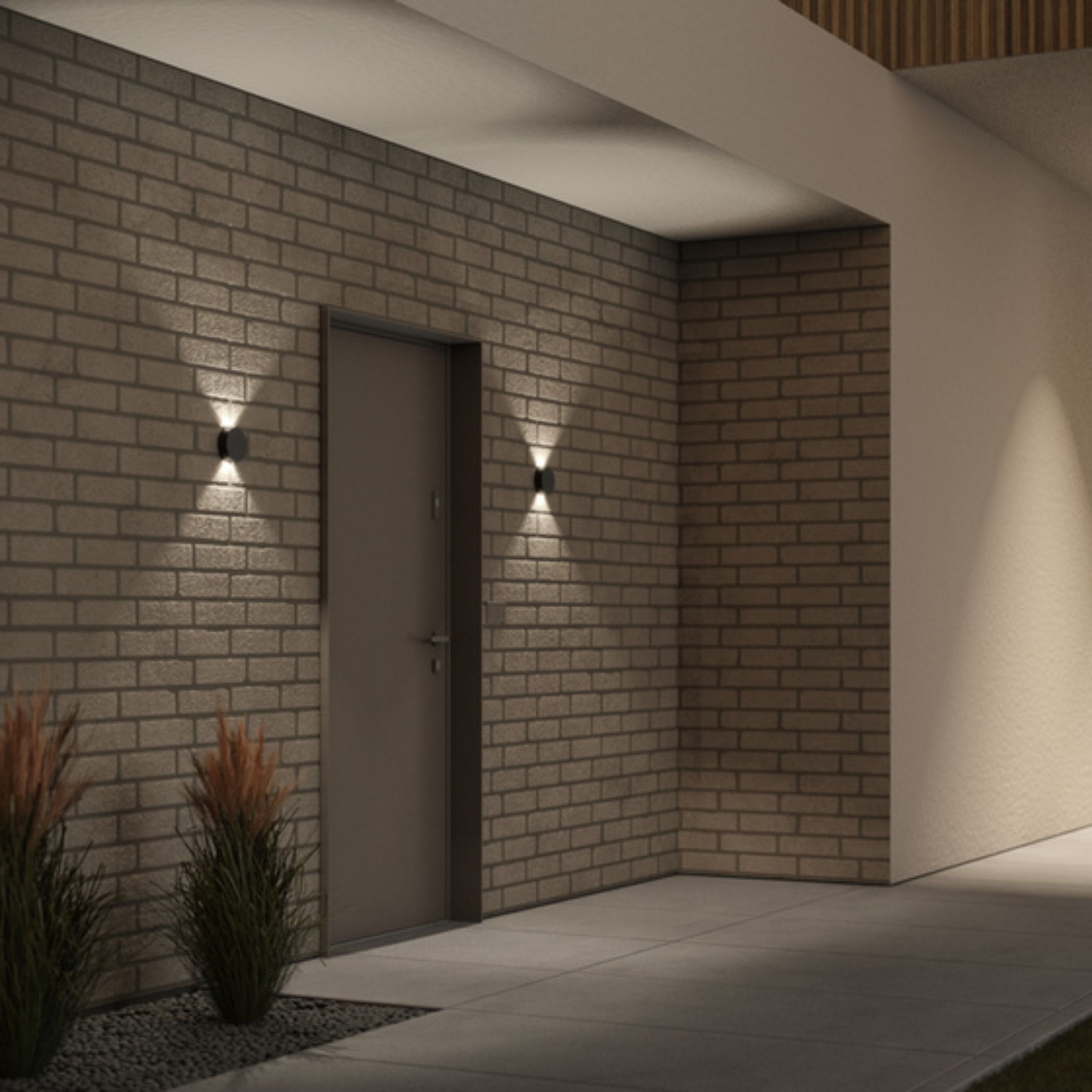 LEDPOINT square up&down exterior wall mood 01