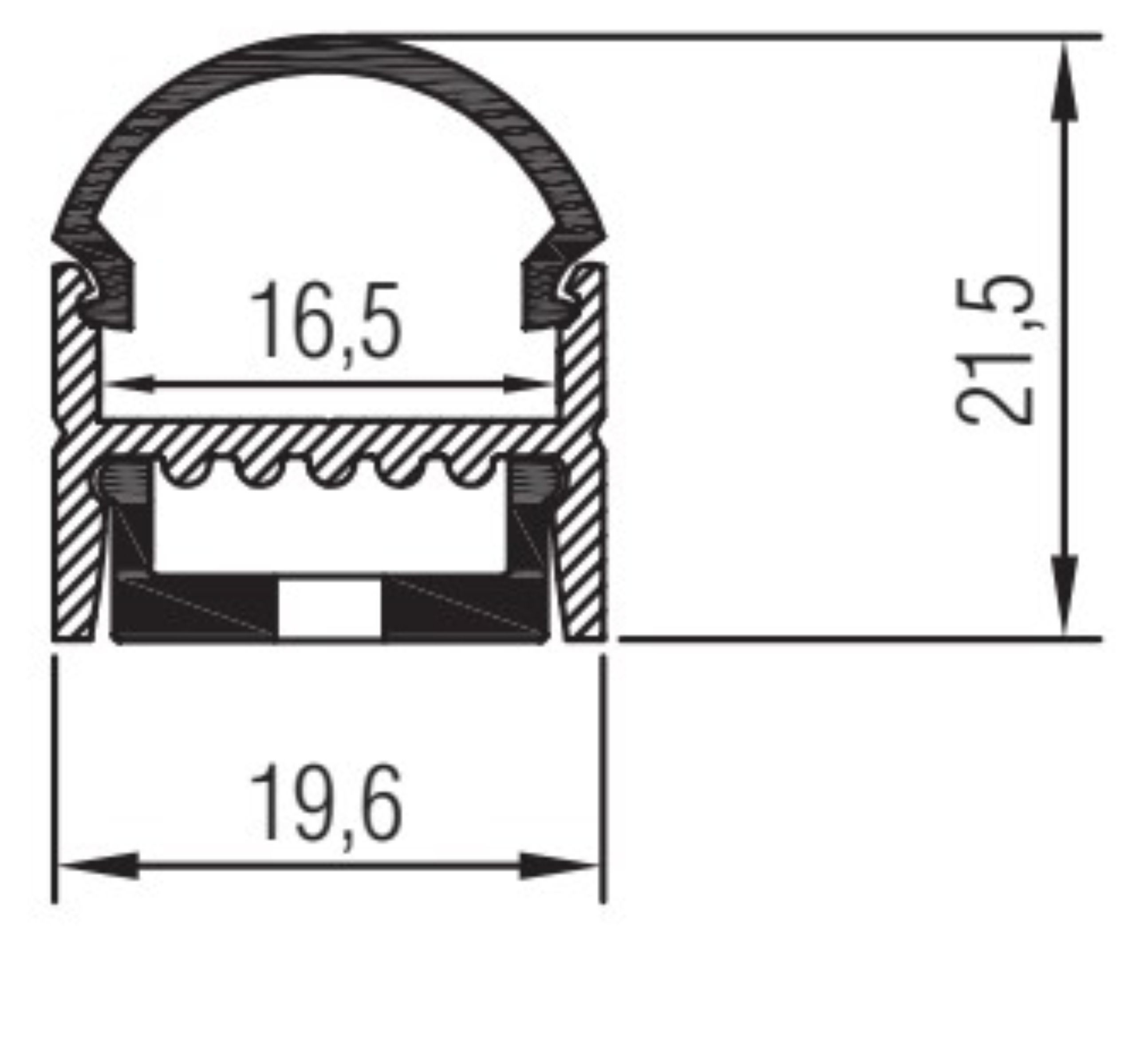 S-Line 19.6 x 21.5mm E Skizze
